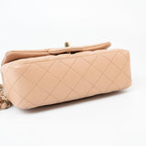 CHANEL Handbag Beige Lambskin Quilted Mini Rectangular Flap Light Gold Hardware -Knockoff
