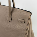 CHANEL Handbag Birkin 35 Gris Tourterelle Veau Togo Leather Palladium Played 2011 O -Knockoff
