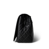 CHANEL Handbag Black 12P Caviar Large Timeless CC Flap Black -Knockoff
