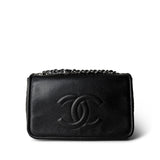 CHANEL Handbag Black 12P Caviar Large Timeless CC Flap Black -Knockoff
