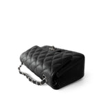 CHANEL Handbag Black 18C Black Glittery Caviar Quilted Mini Rectangular Flap -Knockoff
