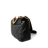 CHANEL Handbag Black 21P Black Lambskin Quilted 19 Flap Small Mixed Hardware -Knockoff
