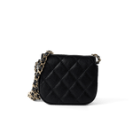 CHANEL Handbag Black 22C Mini Vanity Caviar Quilted Black (micro size) -Knockoff
