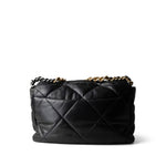 CHANEL Handbag Black 22P Black Lambskin Quilted Large 19 Flap Mixed Hardware -Knockoff
