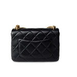 CHANEL Handbag Black 22P Enamel Quilted Pending CC Small Square Flap Black Lambskin -Knockoff
