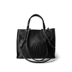 CHANEL Handbag Black 22P Small Black Zipped Shopping Bag -Knockoff
