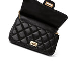 CHANEL Handbag Black Black Aged Calfskin Quilted 2.55 Mini Reissue Hanger Flap Bag -Knockoff
