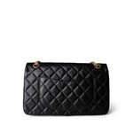 CHANEL Handbag Black Black Aged Calfskin Quilted 2.55 Reissue 226 Medium Antique Gold Hardware -Knockoff
