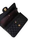 CHANEL Handbag Black Black Caviar Quilted Classic Flap Medium Gold Hardware -Knockoff
