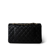 CHANEL Handbag Black Black Caviar Quilted Classic Flap Medium Gold Hardware -Knockoff
