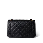 CHANEL Handbag Black Black Caviar Quilted Jumbo Classic Flap Gold Hardware -Knockoff
