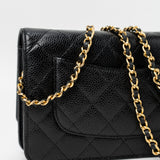 CHANEL Handbag Black Black Caviar Quilted Wallet on Chain (WOC) GHW -Knockoff
