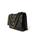 CHANEL Handbag Black Black Caviar Quilted Wallet on Chain WOC Gold Hardware -Knockoff
