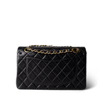 CHANEL Handbag Black Black Lambskin Quilted Classic Flap Small Gold Hardware -Knockoff
