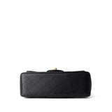 CHANEL Handbag Black Black Lambskin Quilted Mini Top Handle Antique Gold Hardware -Knockoff
