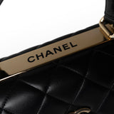 CHANEL Handbag Black Black Lambskin Quilted Trendy CC Small Light Gold Hardware -Knockoff
