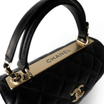 CHANEL Handbag Black Black Lambskin Quilted Trendy CC Small Light Gold Hardware -Knockoff
