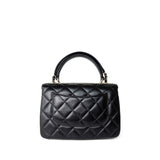 CHANEL Handbag Black Black Lambskin Quilted Trendy CC Small Light Gold Hardware -Knockoff
