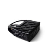 CHANEL Handbag Black Black Shiny Aged Calfskin Nano Kelly Mini Shopper -Knockoff
