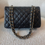 CHANEL Handbag Black Caviar Quilted Classic Double Flap Small Gold Hardware -Knockoff
