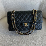 CHANEL Handbag Black Caviar Quilted Classic Flap Medium GHW -Knockoff
