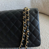 CHANEL Handbag Black Caviar Quilted Classic Flap Medium GHW -Knockoff
