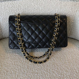 CHANEL Handbag Black Caviar Quilted Classic Flap Medium LGHW -Knockoff
