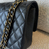 CHANEL Handbag Black Caviar Quilted Classic Flap Medium LGHW -Knockoff
