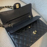 CHANEL Handbag Black Caviar Quilted Classic Flap Medium LGHW -Knockoff
