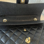 CHANEL Handbag Black Caviar Quilted Classic Flap Medium LGHW -Knockoff
