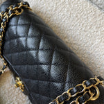 CHANEL Handbag Black Caviar Quilted Classic Flap Medium LGHW -Knockoff
