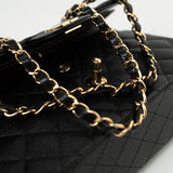 CHANEL Handbag Black Caviar Quilted Classic Flap Small Gold Hardware -Knockoff
