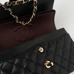 CHANEL Handbag Black Caviar Quilted Classic Flap Small Gold Hardware -Knockoff
