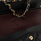 CHANEL Handbag Black Caviar Quilted Classic Flap Small Gold Hardware -Knockoff
