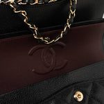 CHANEL Handbag Black Caviar Quilted Classic Flap Small Gold Hardware -Knockoff
