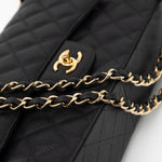 CHANEL Handbag Black Caviar Quilted Jumbo Classic Flap GHW -Knockoff
