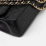 CHANEL Handbag Black Caviar Quilted Jumbo Classic Flap GHW -Knockoff
