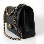 CHANEL Handbag Black Caviar Quilted Jumbo Classic Flap Gold Hardware -Knockoff
