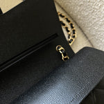 CHANEL Handbag Black Chanel Black Caviar Quilted Jumbo Classic Flap GHW -Knockoff
