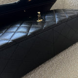 CHANEL Handbag Black Chanel Black Caviar Quilted Jumbo Classic Flap GHW -Knockoff
