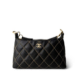 CHANEL Handbag Black Chanel Wild Stitch Black Hobo Bag -Knockoff
