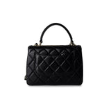 CHANEL Handbag Black / Lambskin 21S Black Lambskin Quilted Small Trendy CC Light Gold Hardware -Knockoff
