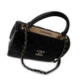 CHANEL Handbag Black / Lambskin 21S Black Lambskin Quilted Small Trendy CC Light Gold Hardware -Knockoff
