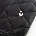 CHANEL Handbag Black Lambskin Quilted 19 Flap Small -Knockoff
