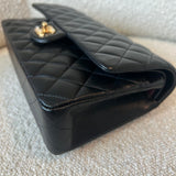 CHANEL Handbag Black Lambskin Quilted Classic Flap Medium GHW -Knockoff
