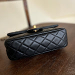 CHANEL Handbag Black Lambskin Quilted Mini Rectangular CC Pearl Crush Single Flap AGHW -Knockoff
