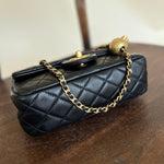 CHANEL Handbag Black Lambskin Quilted Mini Rectangular CC Pearl Crush Single Flap AGHW -Knockoff
