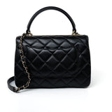 CHANEL Handbag Black Lambskin Quilted Trendy CC Small Light Gold Hardware -Knockoff
