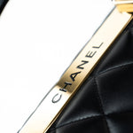 CHANEL Handbag Black Lambskin Quilted Trendy CC Small Light Gold Hardware -Knockoff
