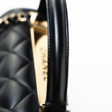 CHANEL Handbag Black Lambskin Quilted Trendy CC Small Light Gold Hardware -Knockoff
